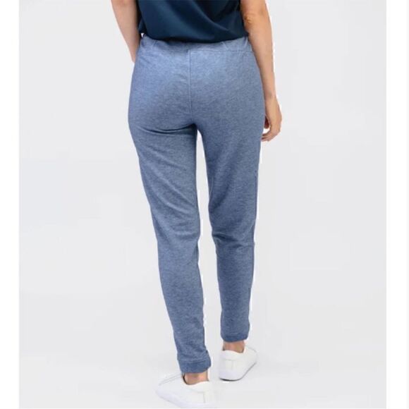 NWT Ministry Of Supply Women’s Fusion Terry Jogger in Indigo Heather Size L - Picture 2 of 16